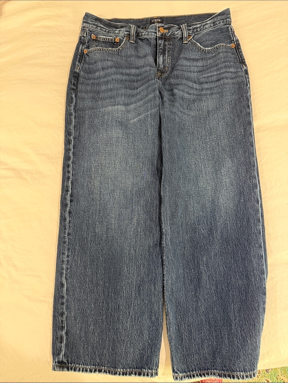 J. Crew Mid-Blue 90’s Baggy Jeans Petite 29P - Picture 5 of 7
